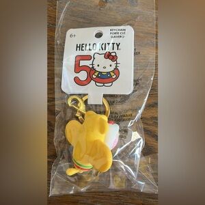 Hello Kitty 50th Airplane Keychain loungefly  NEW
